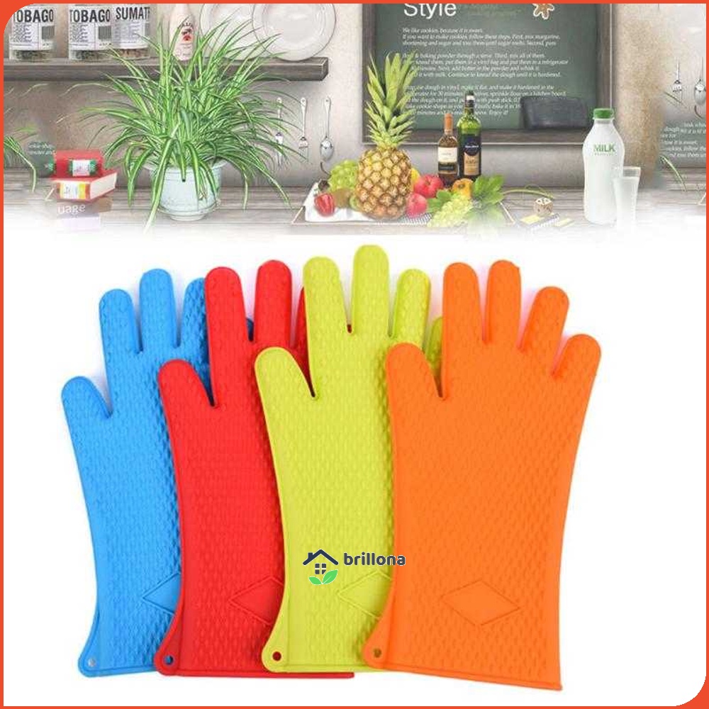 Sarung Tangan Silikon Anti Panas Heat Resistance Kitchen Glove 1 Pcs - FGS