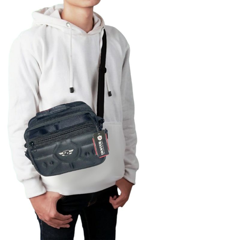 Tas Selempang pria kerja Slingbag Pria Tas Bahu kotak besar Tas Selempang Pria