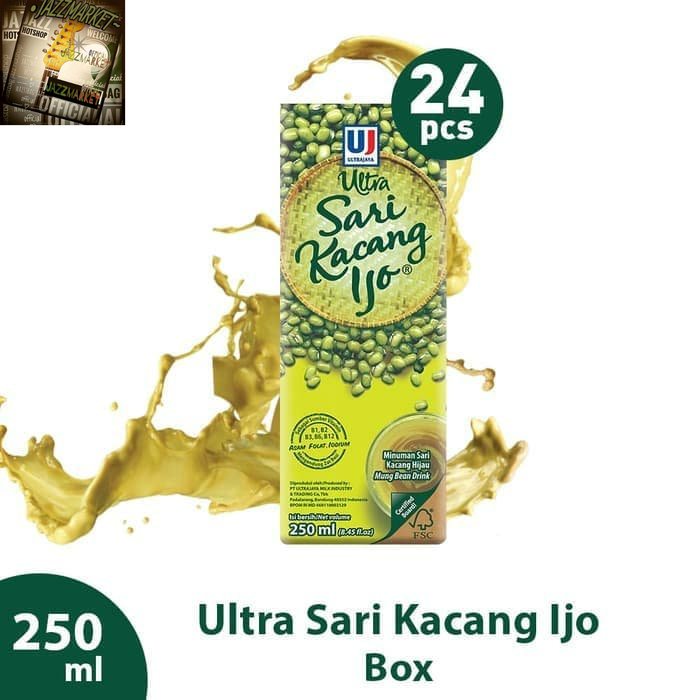 

1DUS Ultra Sari Kacang Hijau 250 ml / ultra Sari Kacang Ijo 150 ml (24PCS)