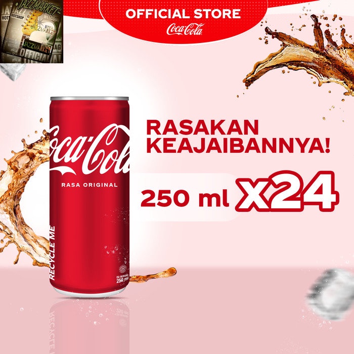 

Coca Cola Original - Kaleng 250mL x 24pcs