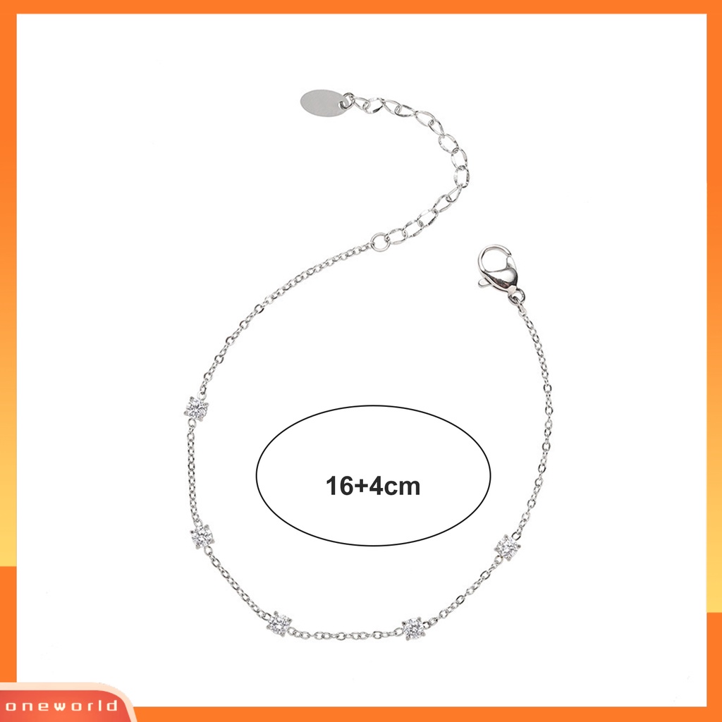 [EONE] Charms Bracelet Electroplating Five Star Charms Adjustable Light Mewah Hias Dekorasi Tidak Alergi Elegan Gelang Rantai Stainless Wanita Aksesori