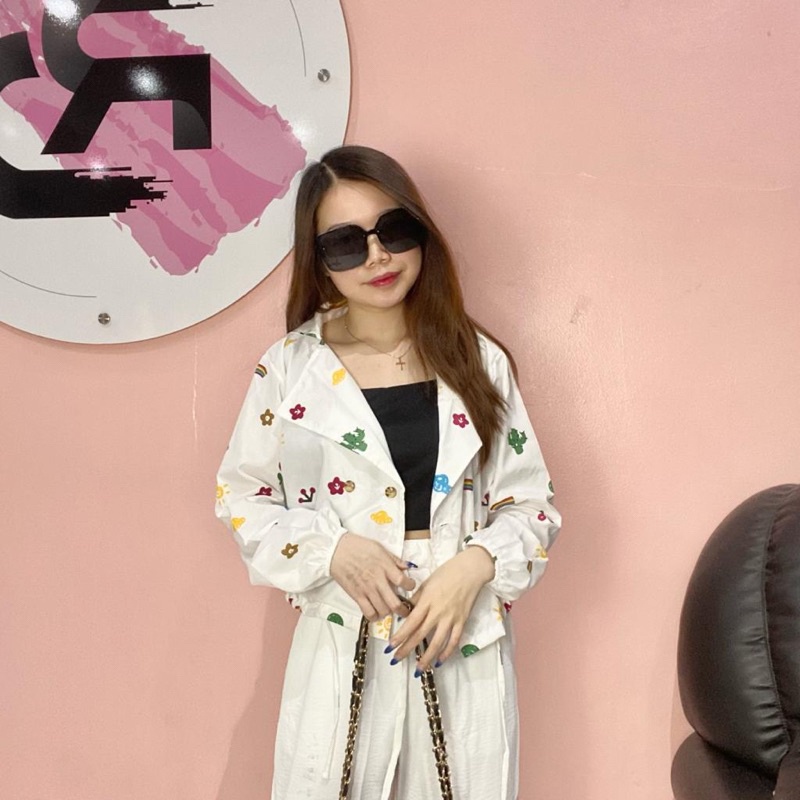 BEFAST - ZRD OOTD WANITA BLAZER ANA / KIYOWO ADARA BLAZER / Blazer Wanita keluaran Terbaru / Fashion kekinian Remaja Wanita / Blazer Crop Motif Lucu / Outfit Wanita Trendy Ala Style Korean Terlaris