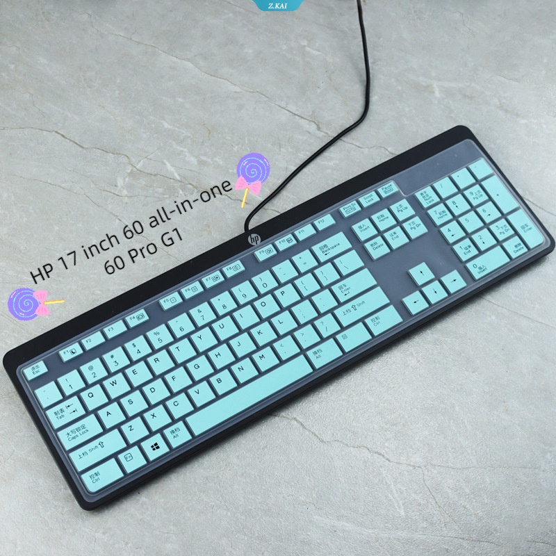 Desktop Serba Komputer Lembut Dan Nyaman Cover Pelindung Untuk Model HP 17inch 60dalaman Desktop60 Pro G1 Pelindung Keyboard Waterproof Silicone Protective Cover [ZK]