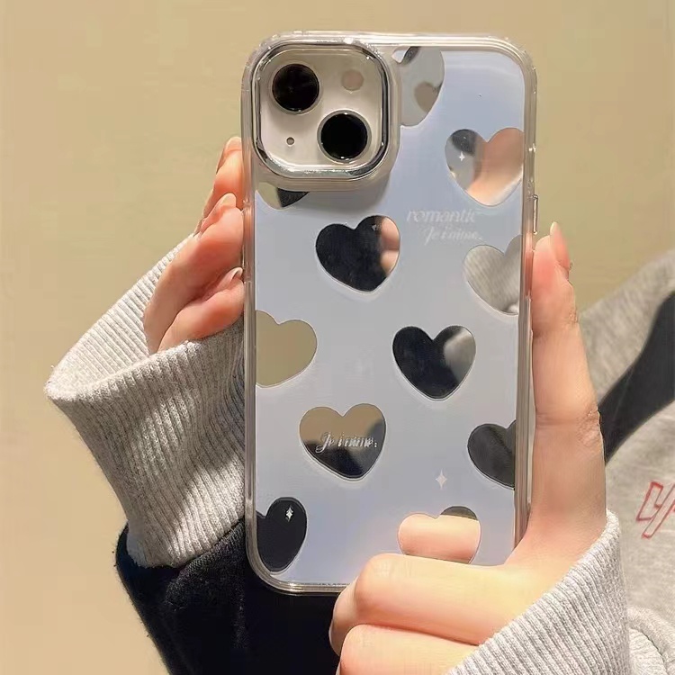 Cocok Untuk Iphone14 Pro Max iPhone Phone Case Cermin Casing Ponsel Kuat Kamera Perlindungan Tahan Guncangan Gaya Sederhana Kompatibel Dengan Iphone13 13pro 13prm iPhone 11 7Plus 8Plus Xr XS 12 Pro Max Casing Ponsel