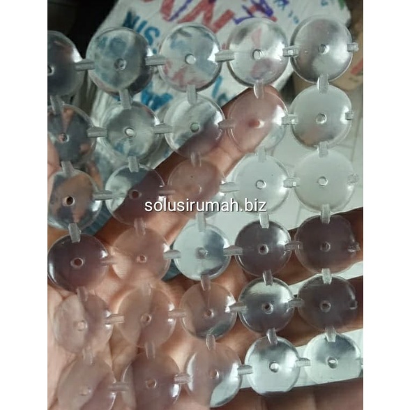 perlembar KARET PAKU SENG 30biji PAYUNG BENING TRANSPARANT isi 30 pcs lembaran