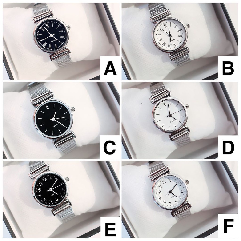 [COD] Jam Tangan Stainless Steel Gaya Korea Untuk Wanita Analog / Jam Tangan Analog Stainless Steel