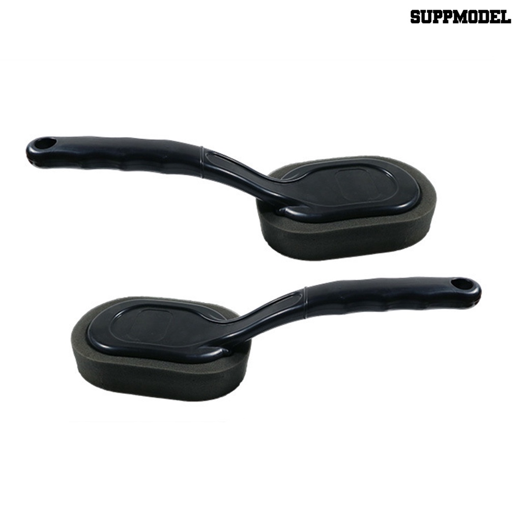 [SM Otomatis] Aplikator Pembersih Ban Desain Arc Spons Tahan Aus Sikat Pembersih Ban Mobil Dengan Gagang Panjang Untuk Ban Mobil