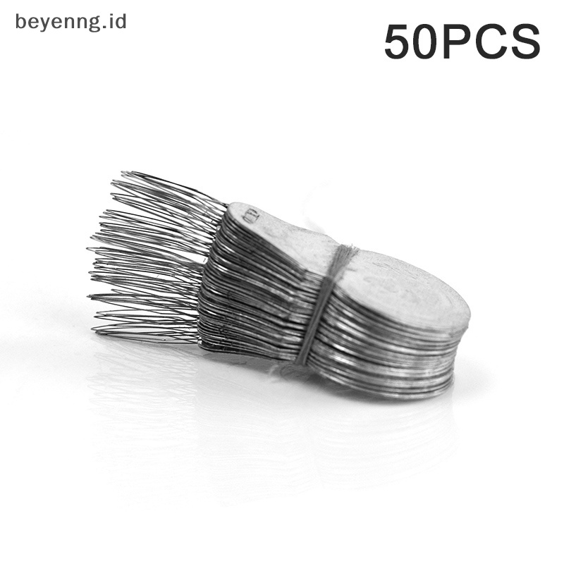 Beyen 50Pcs Bow Wire Threader Stitch Insertion Machine Alat Benang Jahit Tangan ID