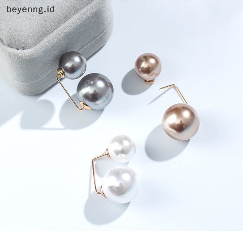 Beyen Bros Bergaya Wanita Pinggang Halus Perubahan Besar Mutiara Kecil Bros Gesper Tetap Pakaian Celana Pinggang Anti Malu Tombol Pin Aksesoris ID
