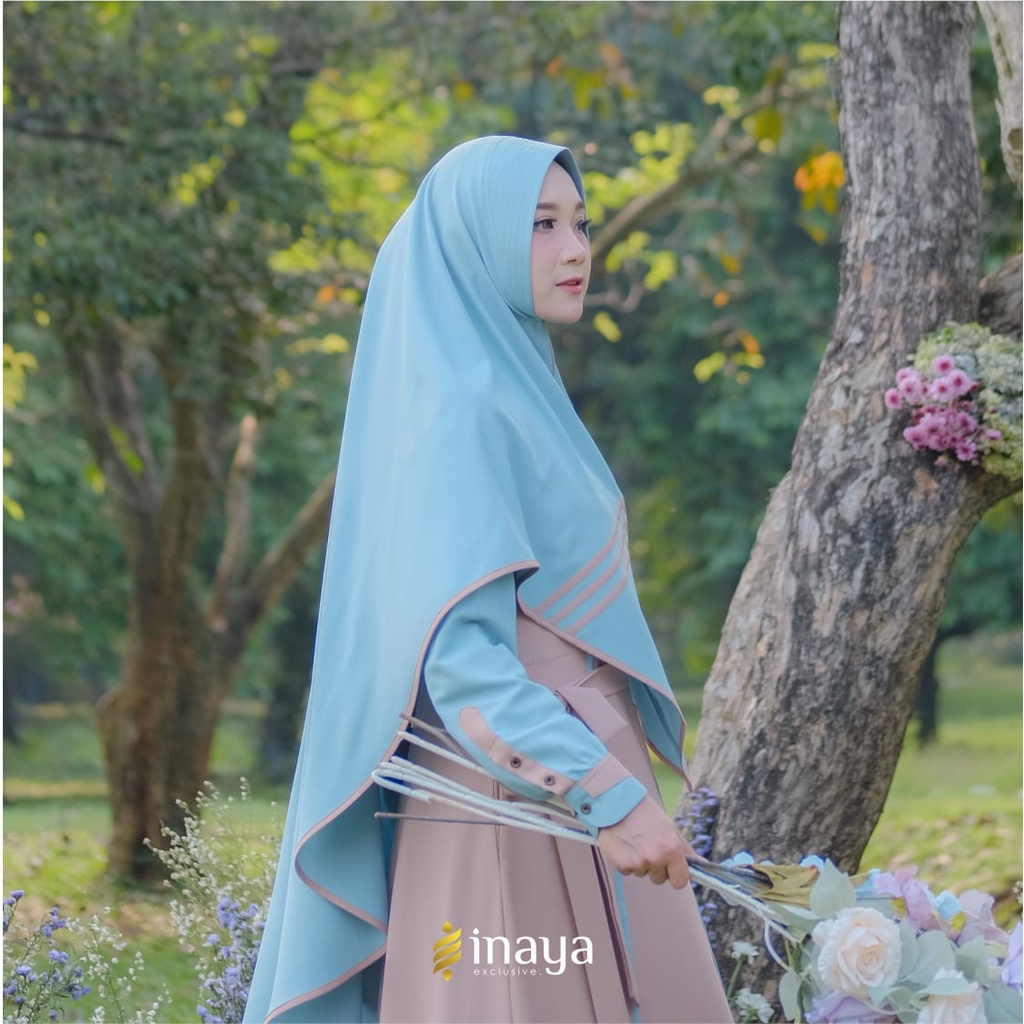 Gamis Dewasa Xenda Dress Set Khimar by Inayalesy