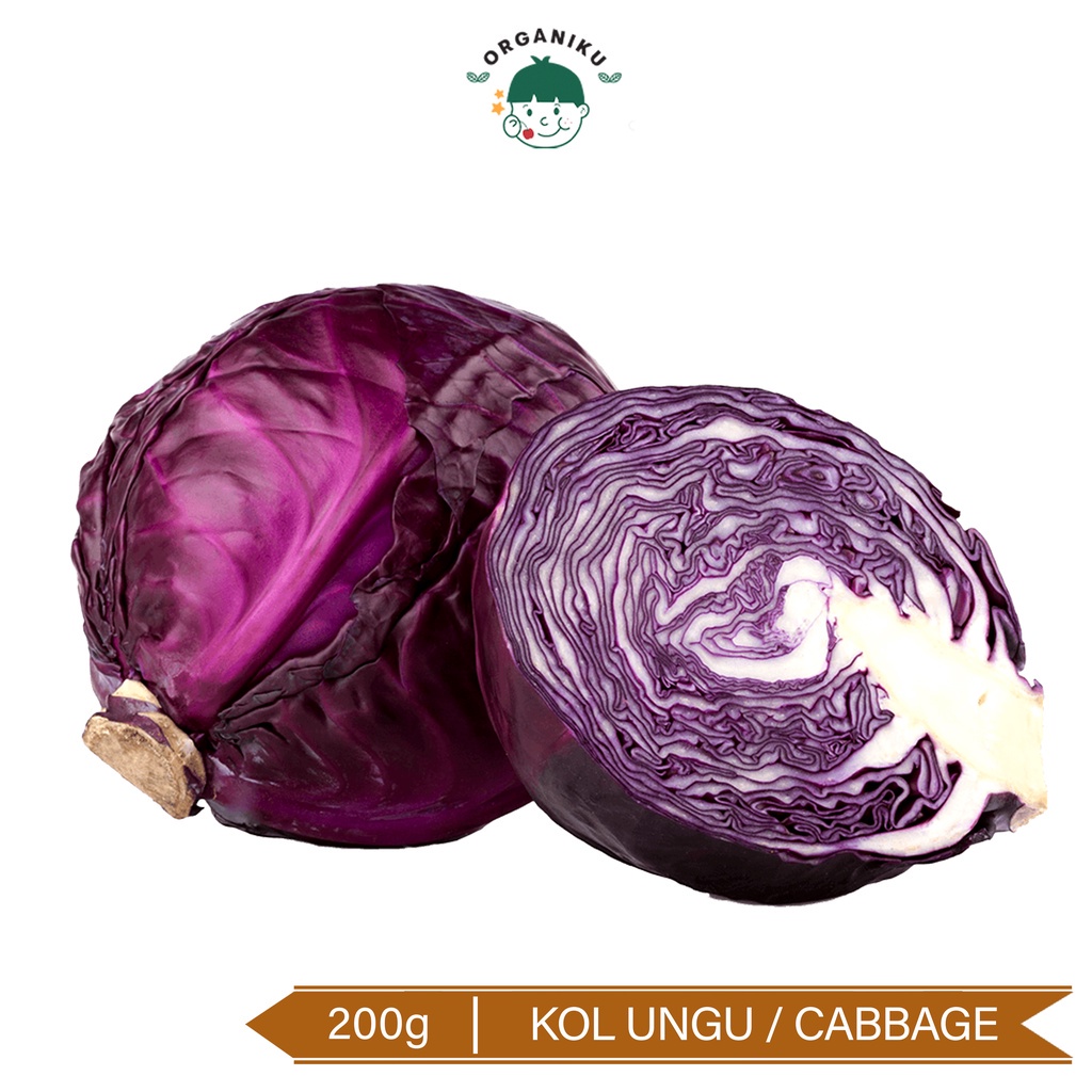 

Kol Ungu Organik 200g / Organic Purple Cabbage 200g (CitraFood)