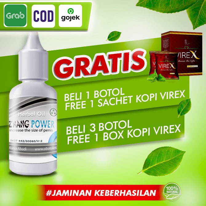 DISKON !!! OBAT OLES HERBAL PEMBESAR ALAT KELAMIN PRIA ZHANG POWER - BPOM