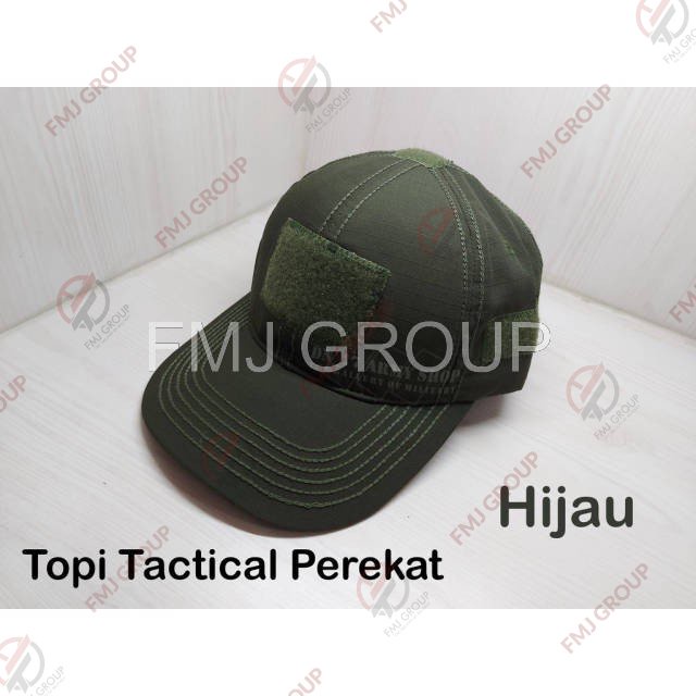 Topi Tactical Perekat Velcro Krem, Hitam, Abu, Hijau Pol PP