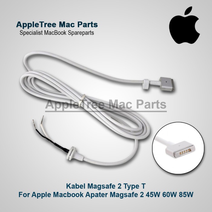 Kabel Magsafe 2 Type T for Apple Macbook Adapter Magsafe 2 45W 60W 85W
