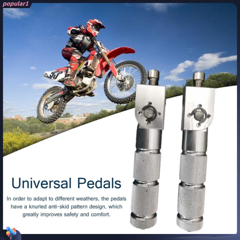 Populer 1pasang Pedal Motor Lipat Non-Slip Pijakan Kaki Penjepit Dilipat Istirahat Pasak