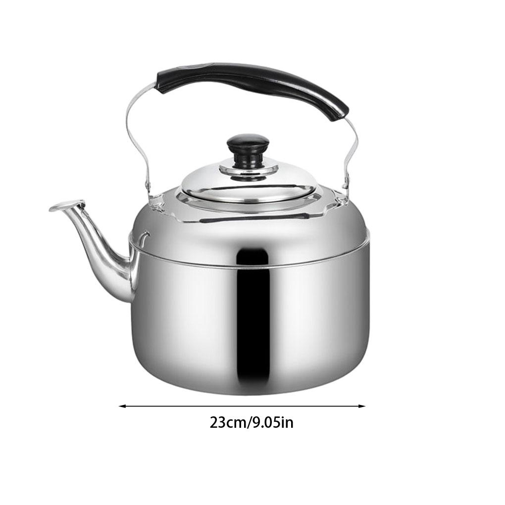 4per5 /6 /7 /8/9L Whistling Kettle Stainless Steel Dengan Pegangan Penebalan Suara Gas Soup Pot Tea Kettles Untuk Kompor Gas