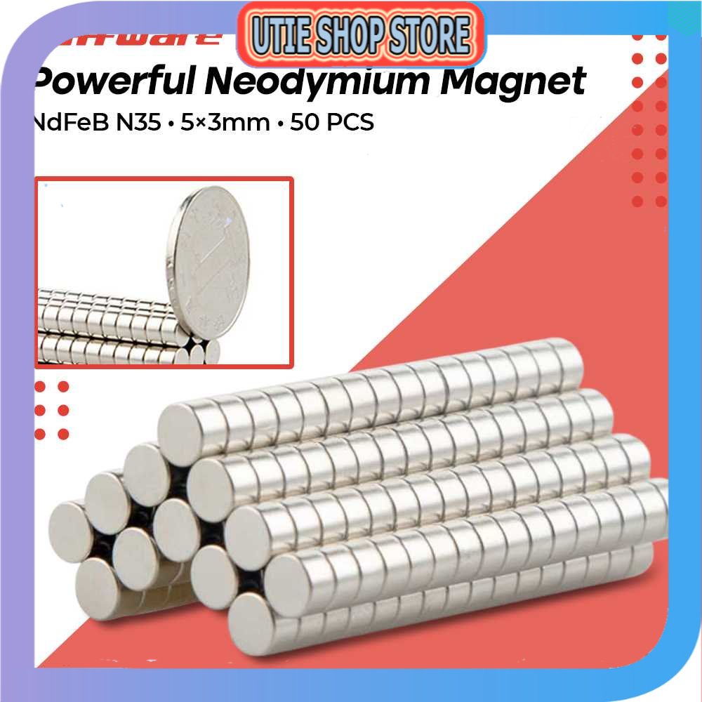 

UTIE STORE - Taffware Powerful Neodymium Magnet NdFeB N35 50 PCS - MG01