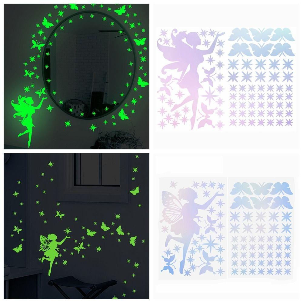 Populer Stiker Dinding Bercahaya DIY Dekorasi Rumah Kamar Tidur Anak Ruang Tamu Glow In Dark