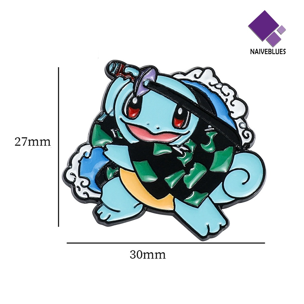 &lt; Naiveblues &gt; Bros Pin Electroplating Hidup Kartun Geometris Gaun Colorfast Anime Bros Cosplay Pakaian Dekorasi
