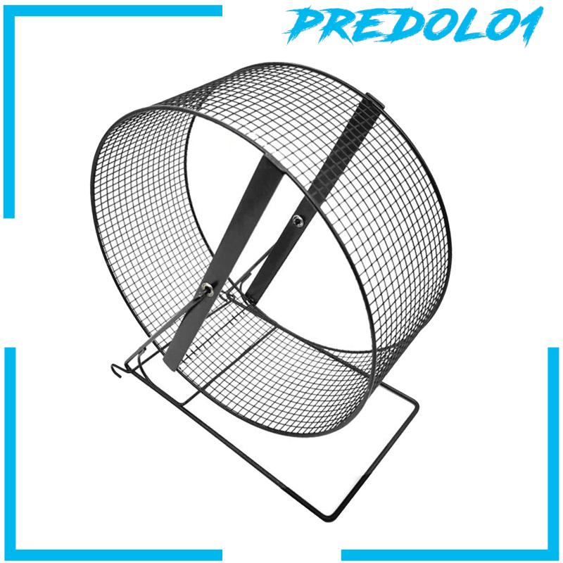 [Predolo1] Roda Latihan Lari Hamster Besi Marmut Jogging Wheel Black Wire Mesh