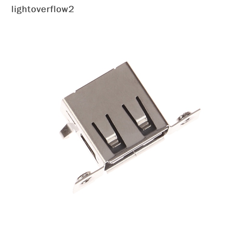 [lightoverflow2] 5pcs Micro USB 2.0 Female Jack USB Port Dock Connector Tail Charging Socket Dengan Lubang Sekrup [ID]