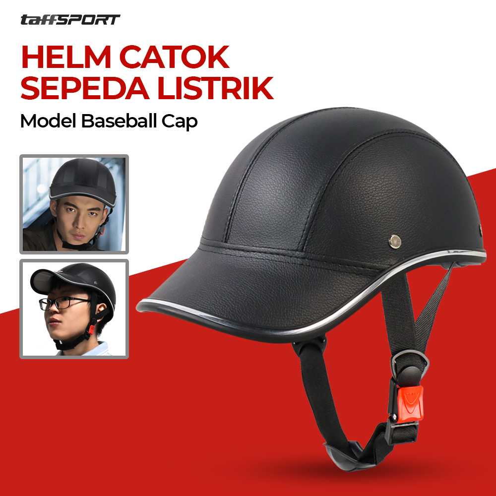 TaffSPORT Helm Catok Sepeda Listrik Model Baseball Cap - 1074