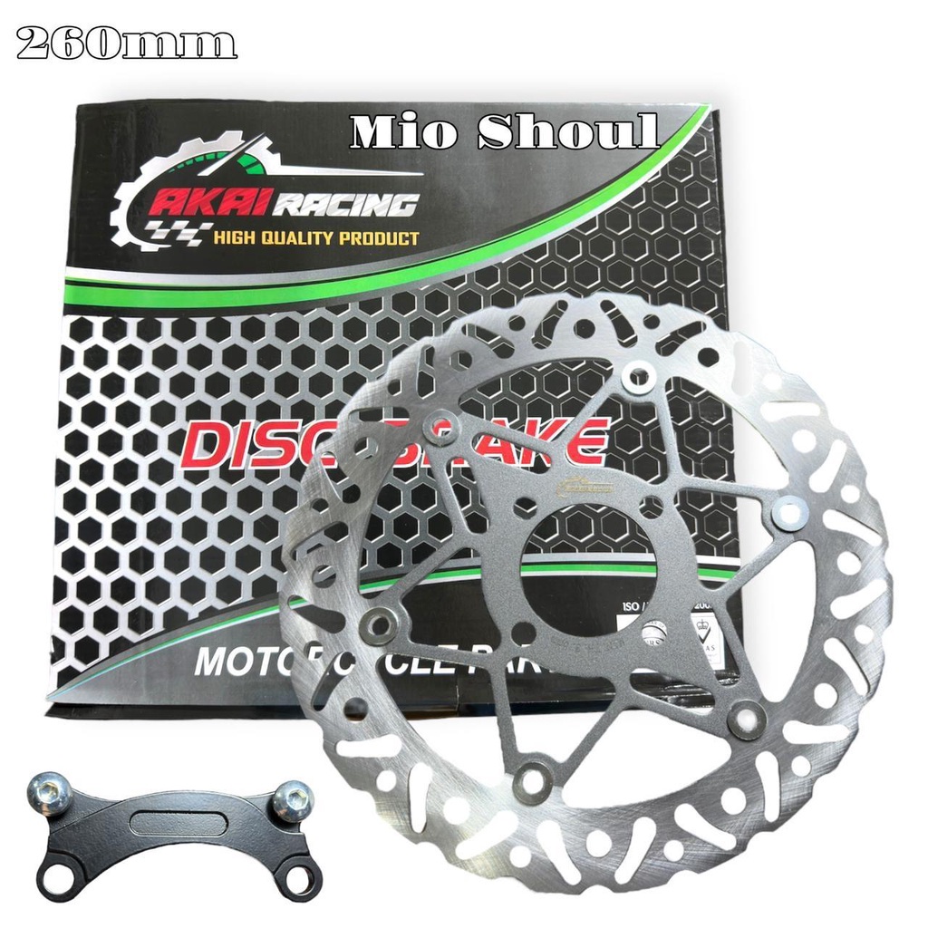 # Piringan Cakram Depan Disc Brake Model Psm Motor Mio sporty soul m3 beat scoopy vario dll xeon 260mm akai