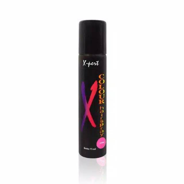 X - Pert Hair Spray Color Non Permanen / Xpert colour Pewarna Rambut 75ml / semir temporer