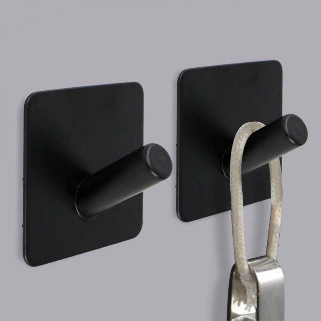 Gantungan Dinding Tempel Minimalis Hook Hanger Stainless Steel SUS304