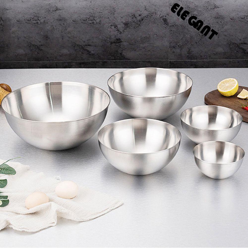 [Elegan] Salad bowl Tidak Beracun Bau Deodorant Anti Rasa Stainless steel Alat Dapur