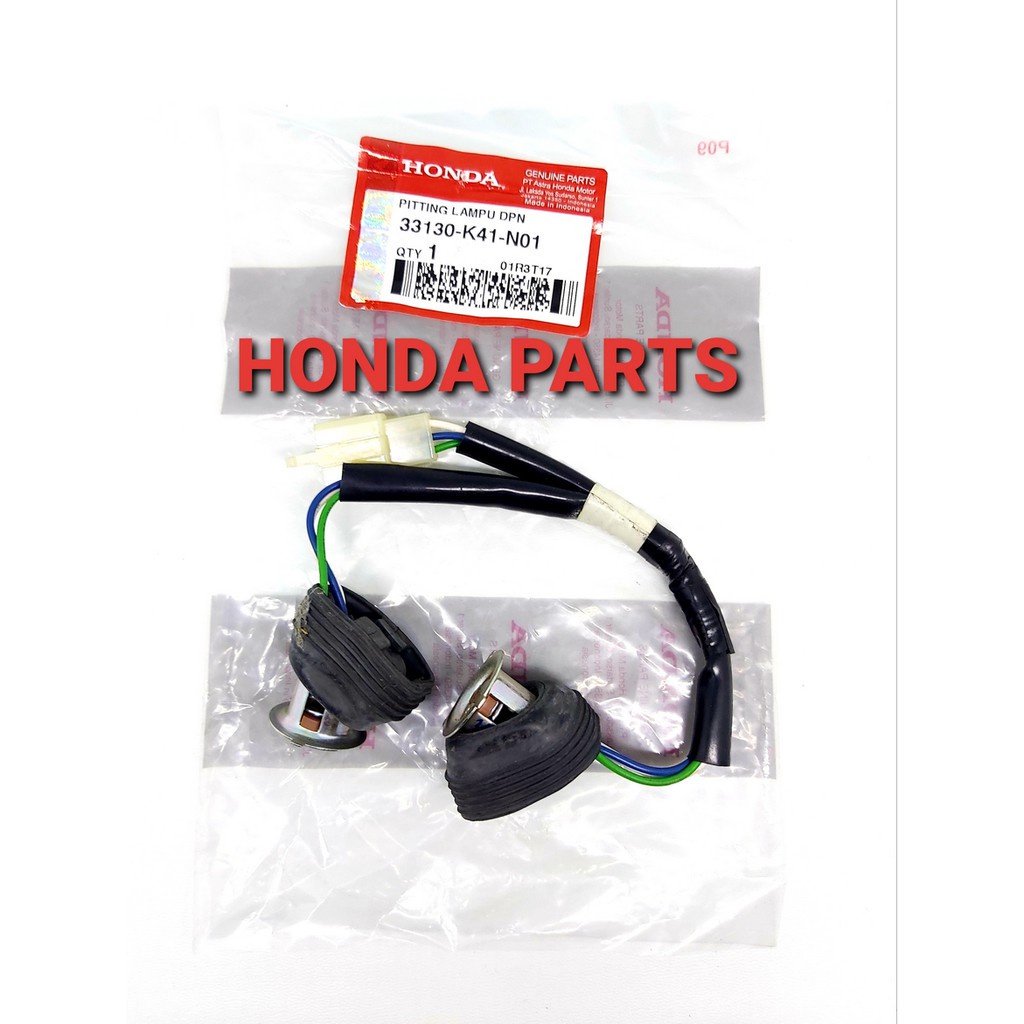 PITING LAMPU DEPAN KABEL SOKET REFLEKTOR SOCKET COMP HEADLIGHT NEW SUPRA-X 125 FI 33130-K41-N01 AHM