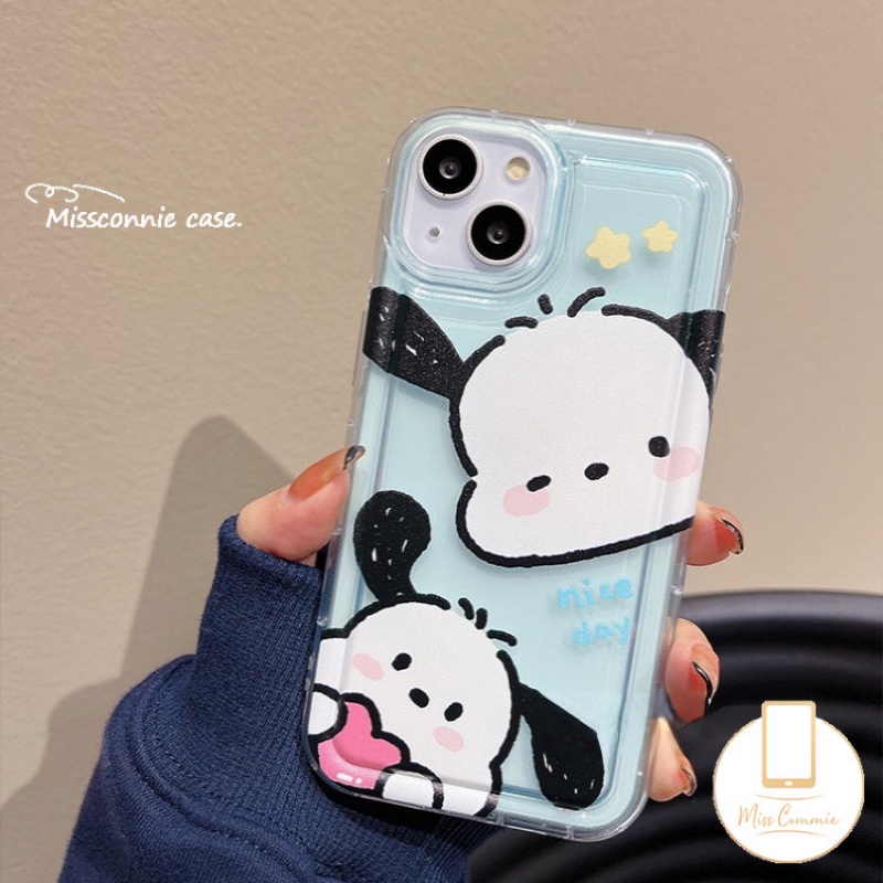 Casing Untuk Redmi Note10 11 8 11s 9 10 Pro Max 10s Redmi 12C 9 10C 10A A1 9T 10 9A 9C NFC POCO F4 Kartun Lucu Pochacco Melody Couple Airbag Shockproof Transparan Soft Case