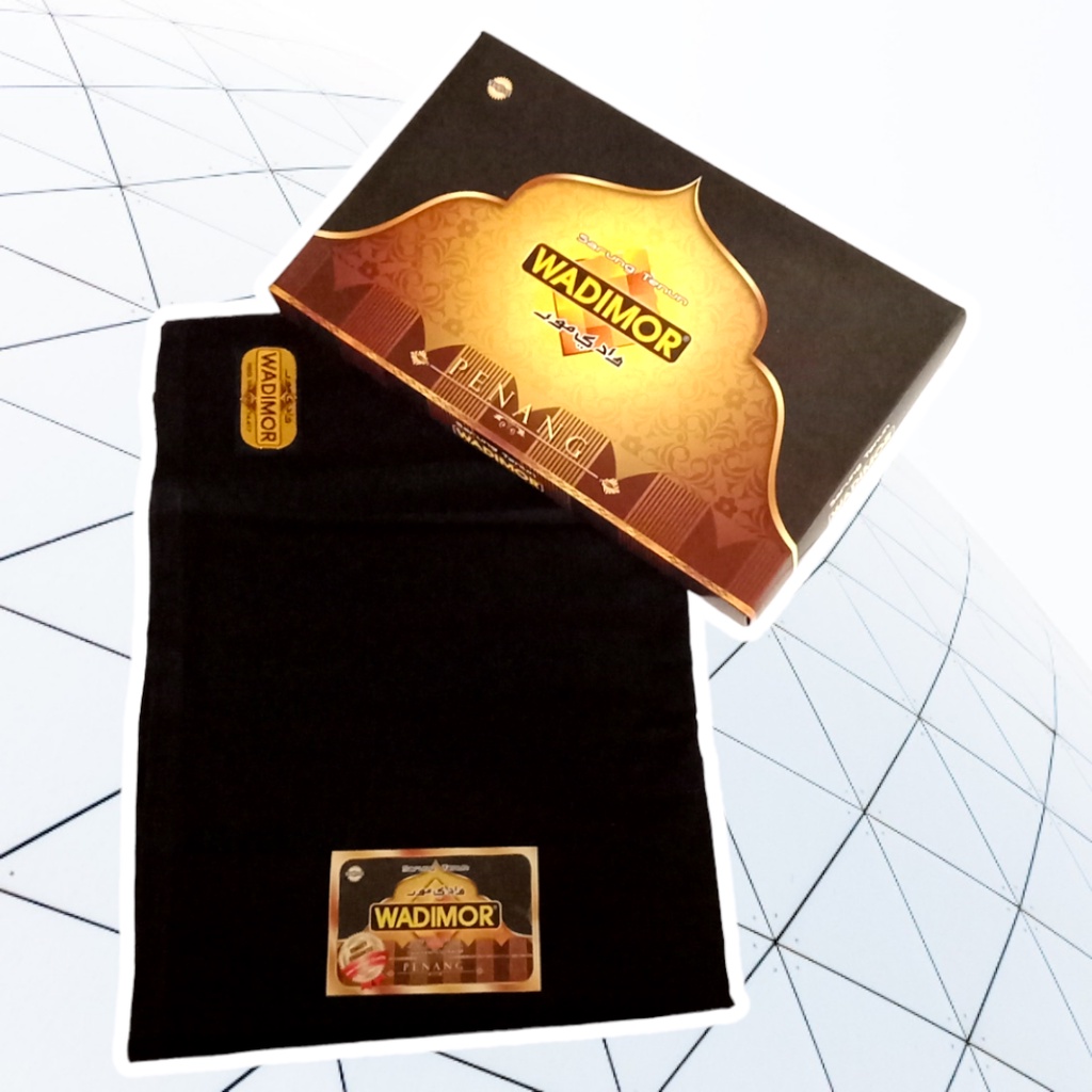 Sarung Wadimor Polos / Sarung Wadimor Pria / Sarung Wadimor Dewasa / Sarung Wadimor Hitam / Sarung W