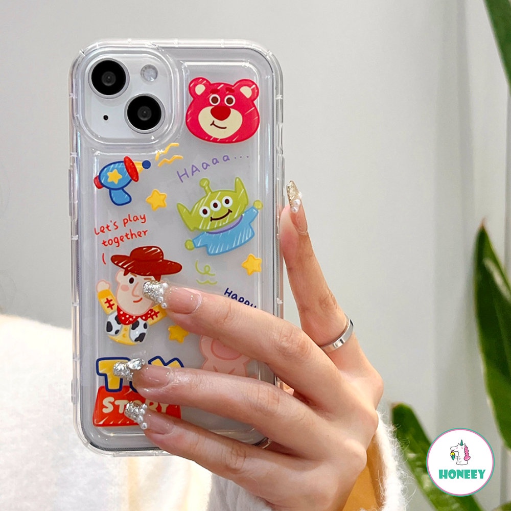 IPHONE Case Karakter Toy Story Kartun Untuk Iphone13 12 11 Pro Max 14 Pro Max Plus X XR Xs6 7 8 Plus G Soft Clear Back Cover