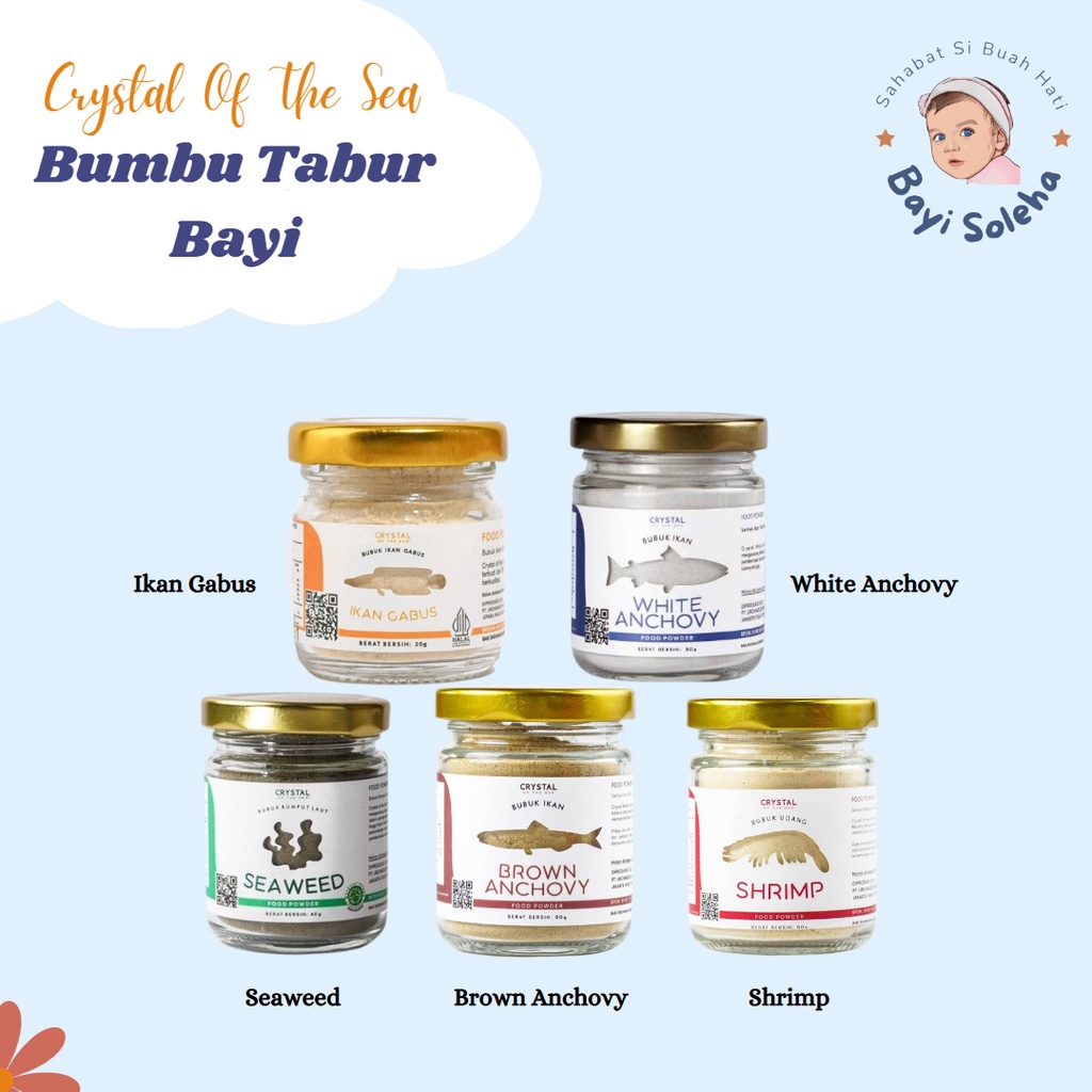 

[BS] Crystal Of The Sea Bubuk Tabur Makanan Bayi / MPASI Bayi 20gr