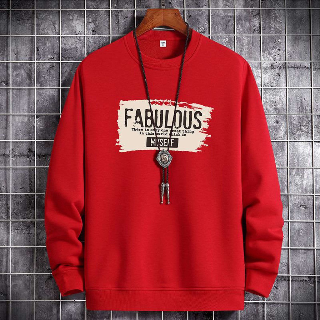 Bisa Bayar Di Tempat/ BS//T-SHIRT FABULOUS BAJU TANGAN PANJANG PRIA FASHION REAL PICTURE