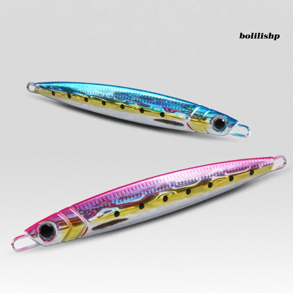 Bo-60/80/100g Umpan Pancing Warna Terang Kertas Sangat Reflektif 3D-Printed Anti Korosi Jigging Lure Untuk Memancing