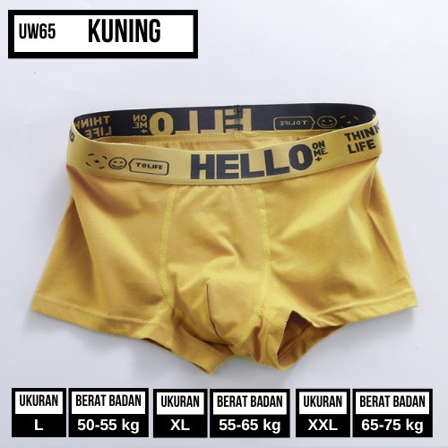 Boxer Pria Celana Dalam Pria Pinggang Karet