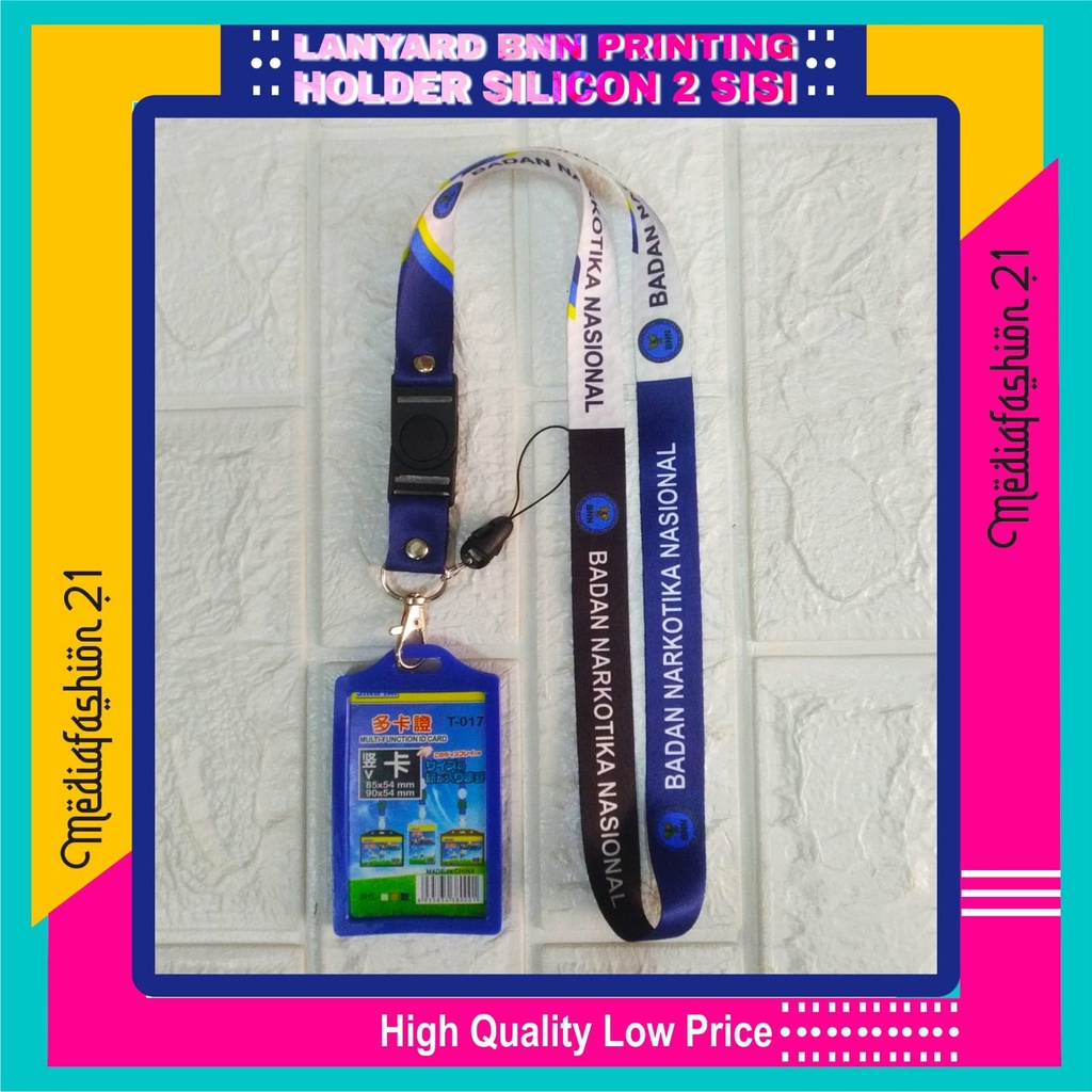 

BNN (BADAN NARKOTIKA NASIONAL) Lanyard/Tali Gantungan ID Card-Name Tag, Strap ID, HP/Flashdisk Printing (Paket Lengkap Exclusive)