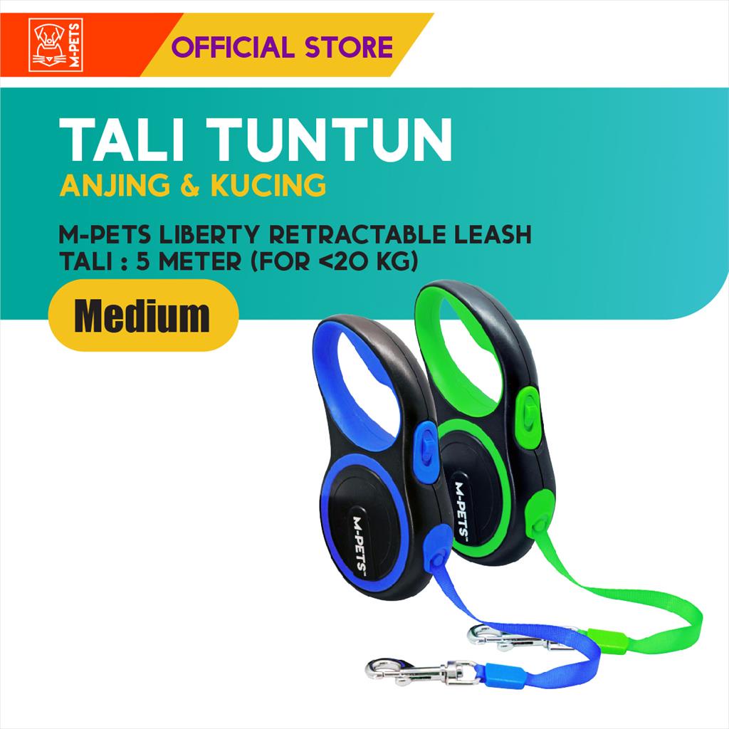 M-Pets Liberty Dog Retractable Leash M / Tali Tuntun Anjing Kucing