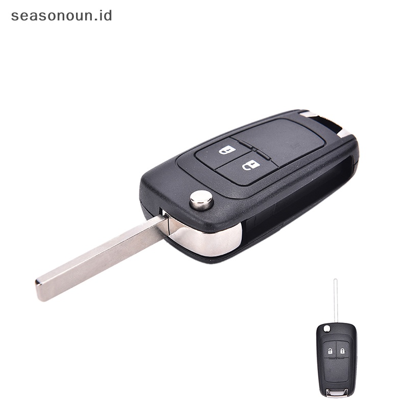 Seasonoun New 2tombol Flip Remote Key Case Shell Untuk Chevrolet Epica LOVA Spark.