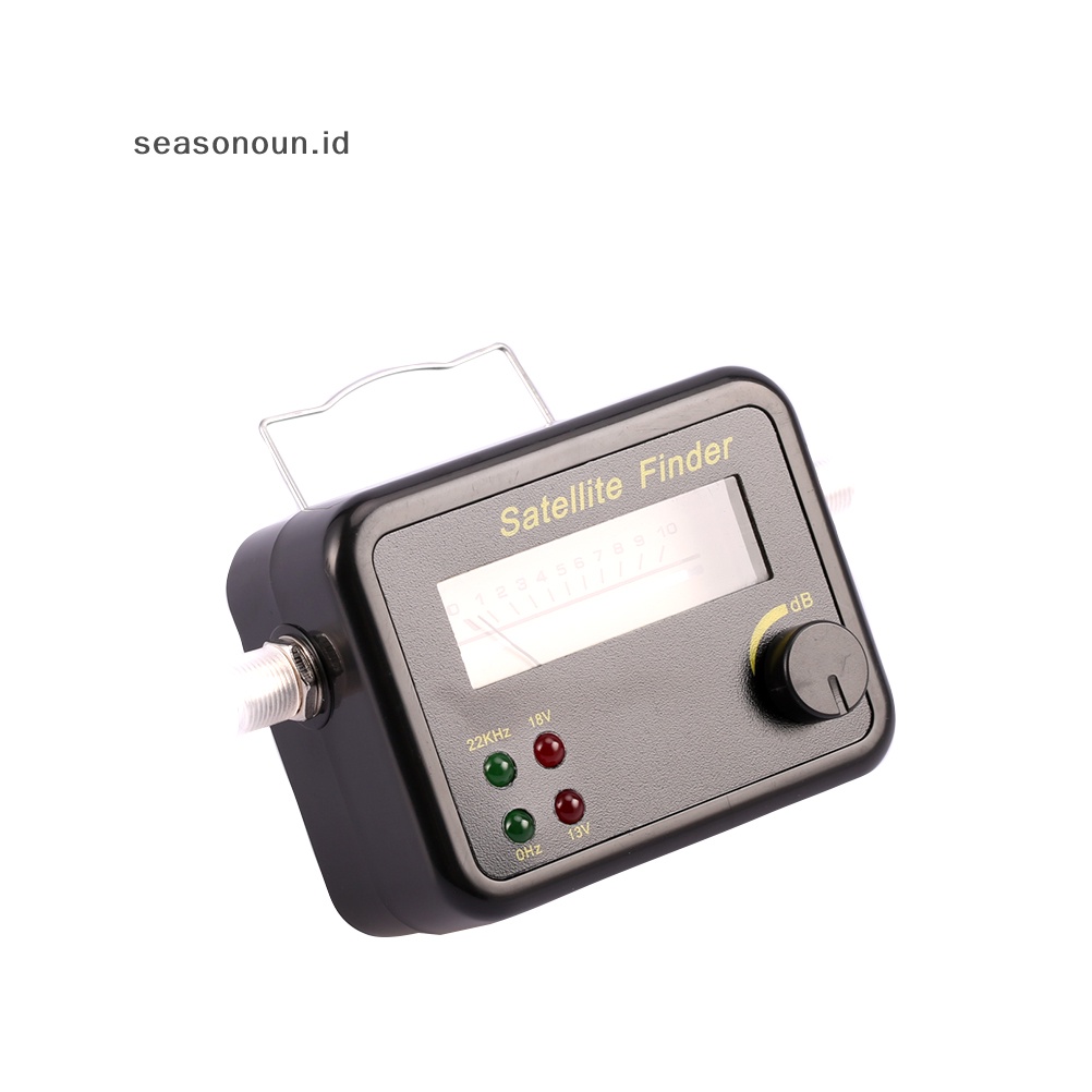 Seasonoun Plastik Hitam Mini Digital LCD Display Pencari Sinyal Satelit Meter Tester.