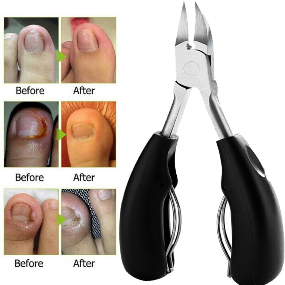 Gunting Kuku Miring Anti Cantengan Stainless Steel Jempol Kaki Toe Nail Clipper
