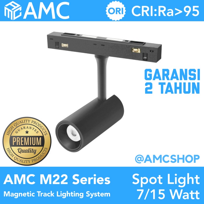 AMC M22 Magnetic Track Lighting System Spot Light Lampu Sorot CRI 95+