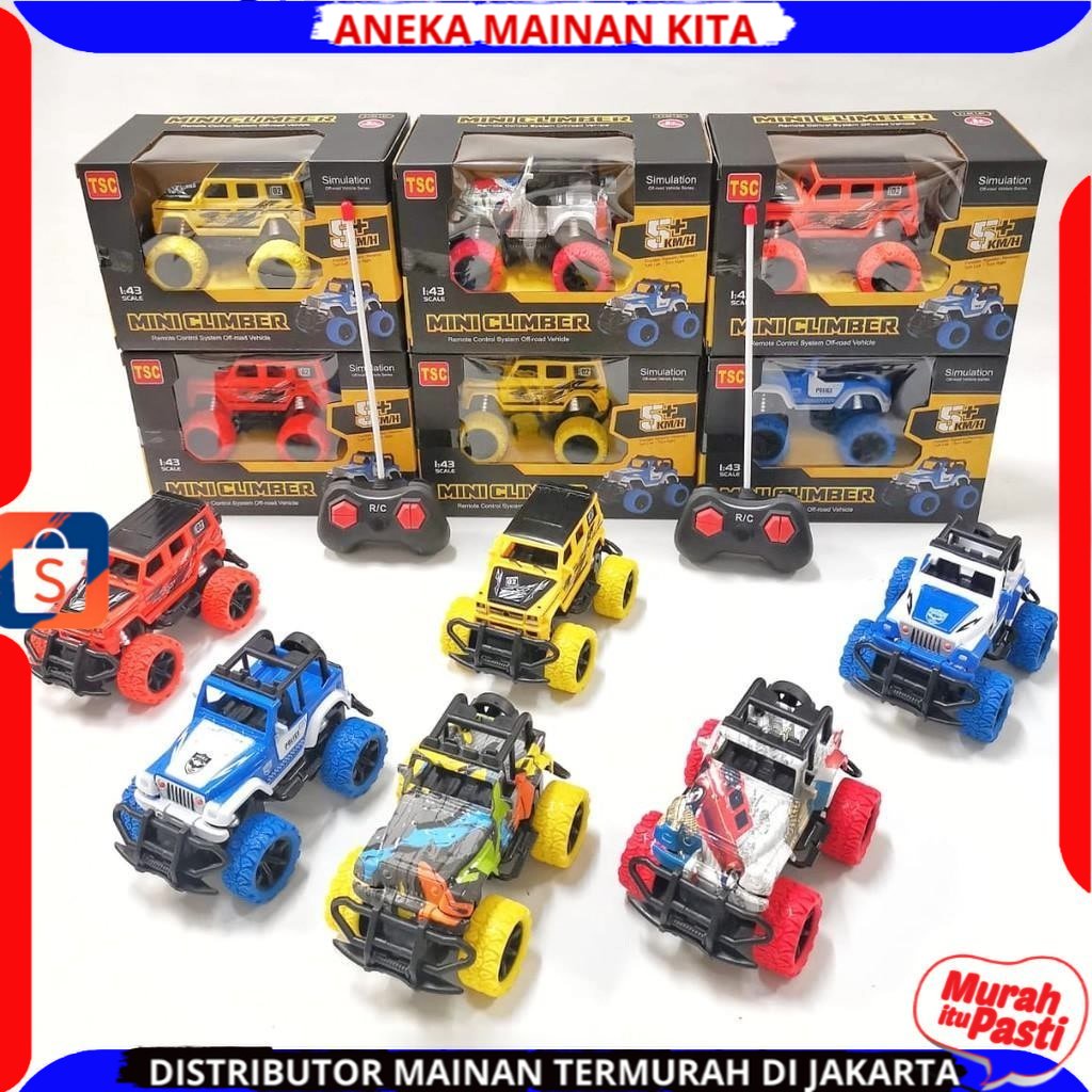 Mainan Anak Mobil Remote Control Jeep Off Road Mini Mainan Mobil Remot Kontrol