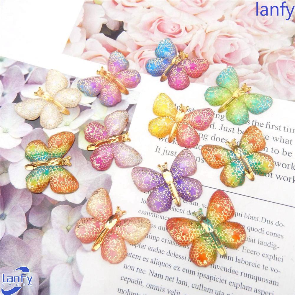 Lanfy Kerajinan Membuat Perhiasan Flatback Lucu Warna-Warni Resin Indah Hiasan