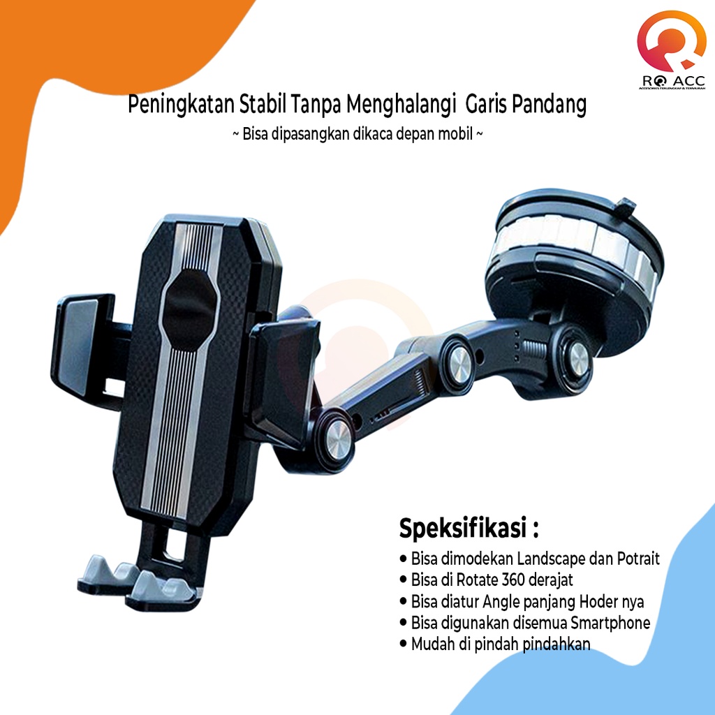 [RO ACC] NVN-CH19 PHONE STAND HOLDER TATAKAN PEGANGAN HP 2IN1