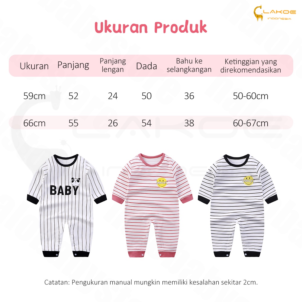 Lakoe Jumper anak lengan panjang/Baju Bayi/sleepsuit bayi/Baju Tidur Bayi motif lucu 0-1tahun