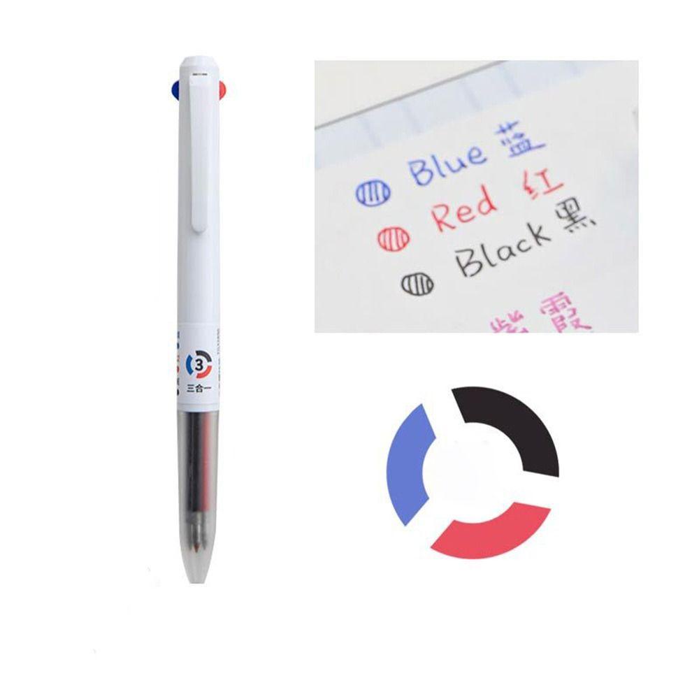 Lanfy 3warna Press Gel Pen Korea Sederhana Scrapbooking Sekolah Kantor Warna-Warni Multifungsi Tulisan Pena Gambar