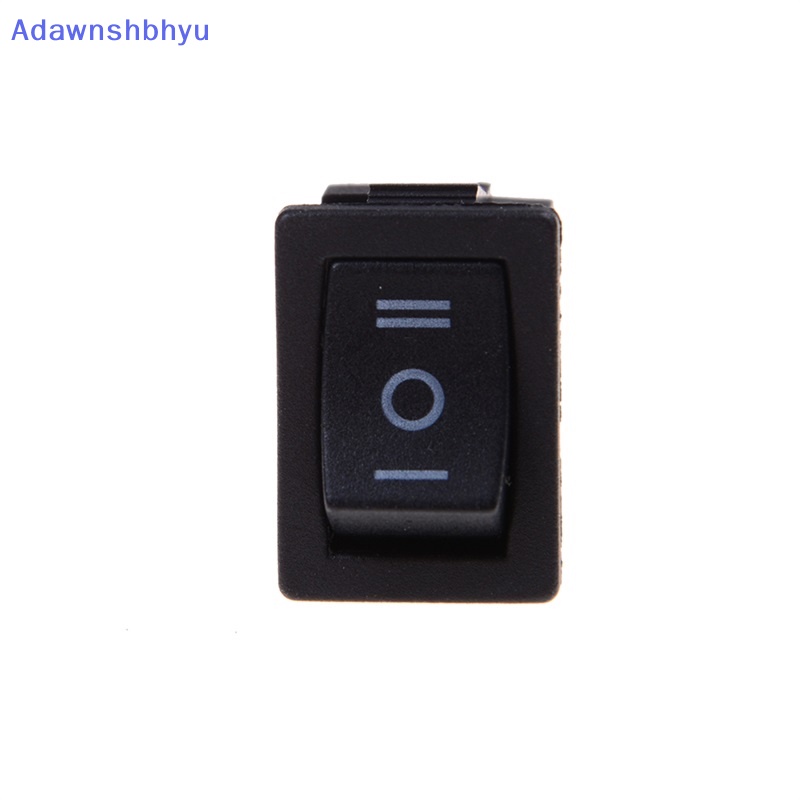 Adhyu 5pcs SPDT On/Off/On Saklar Rocker Switch Mini Hitam 3pin AC 6A /250V 10A/125V ID